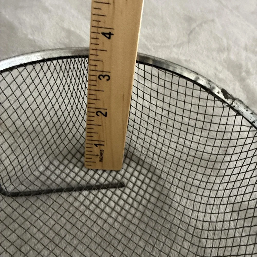 Vintage‎ Round Stainless Mesh Basket 7 Inch French Fryer Basket With Handle